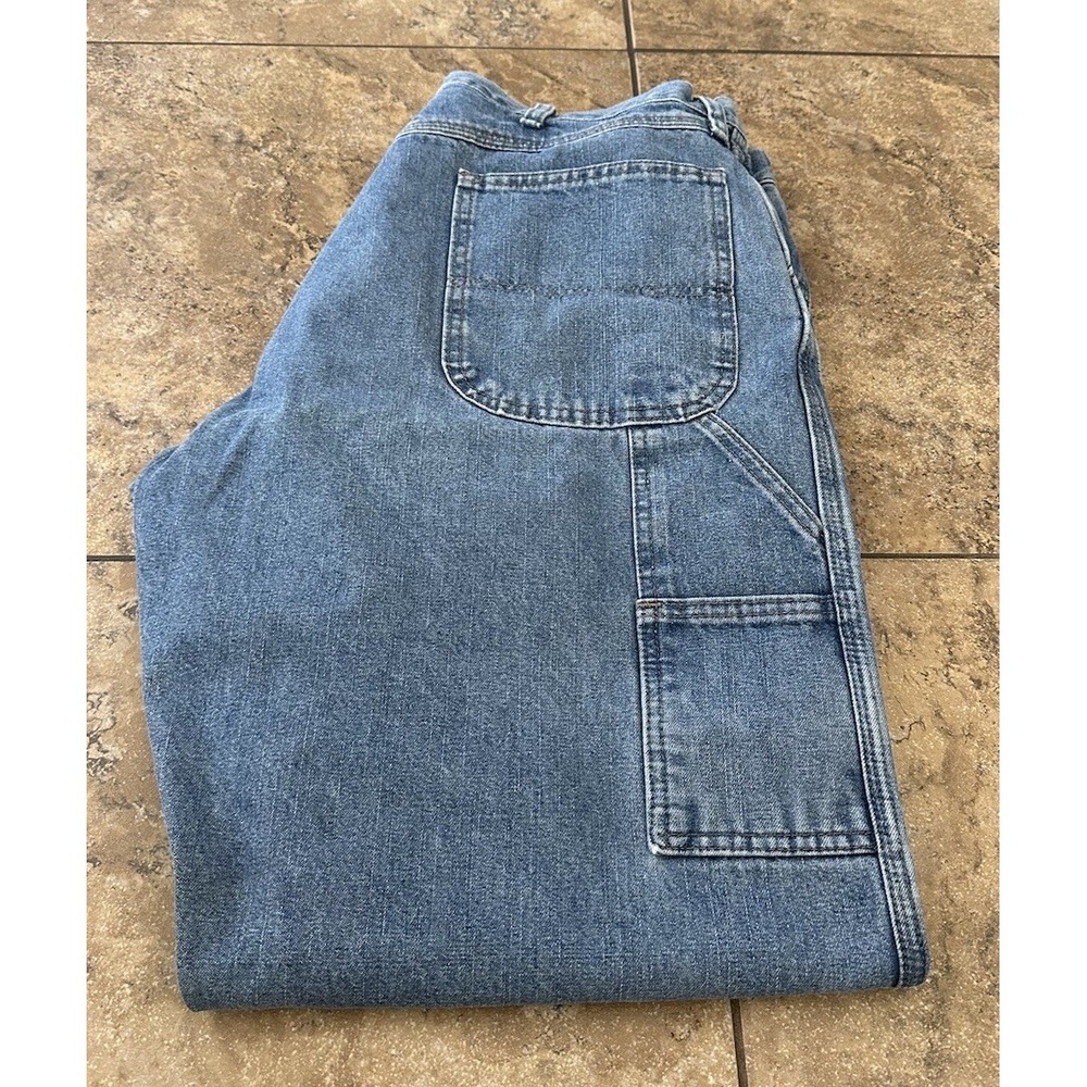 WRANGLER Carpenter Jeans Men's Size 38X32 Blue Denim Fit 39X31